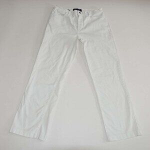 Not Your Daughter's Womens Straight Leg Jeans Size 10 White Lift Tuck 27" Inseam